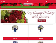 Tablet Screenshot of angelotheflorist.com